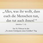 Wort zur Woche vom 11.02.2019 – Wenn dann einer käme…